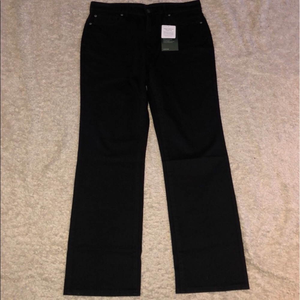 L.L Bean Black Jeans Classic Fit Size 12 New NWT